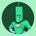 CANDLE-Green Candle Man