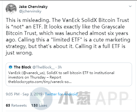 VanEck推出的不是比特币ETF,但这一点仍值得期待