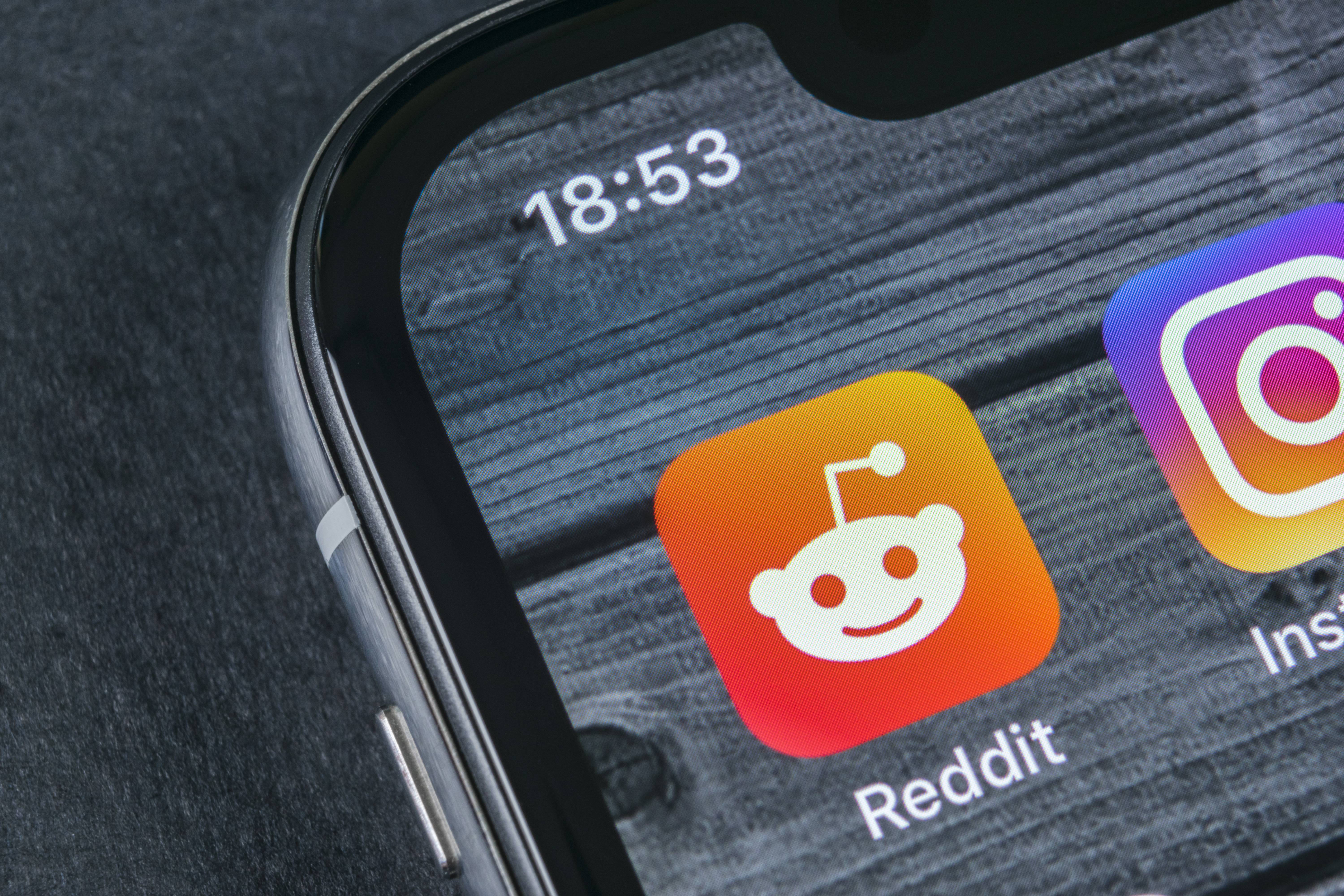 Sankt-Petersburg, Russia, April 12, 2018: Reddit application ico