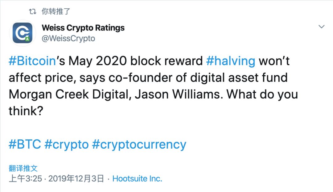 Twitter 精选｜又双叒叕解锁10亿XRP？你对瑞波放水误解太深