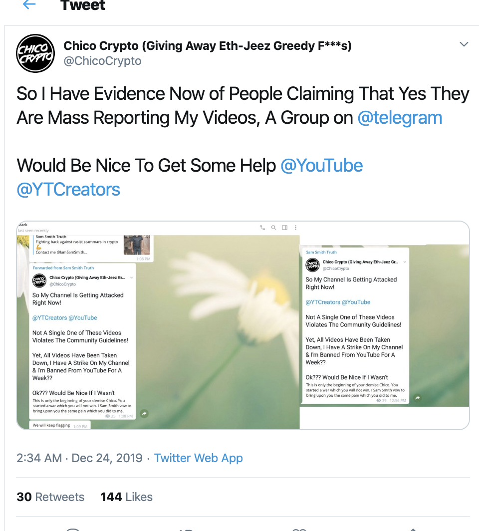 多位Youtube加密博主在没有任何通知下被删除大量视频