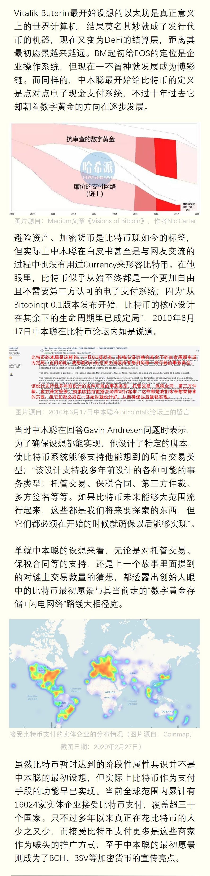 中本聪的比特币愿景都实现了吗？ | 比特币秘史
