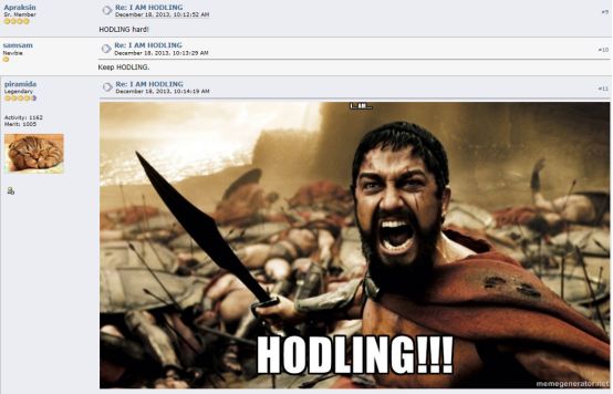 比特币秘史:加密社区俚语Hodl的来由