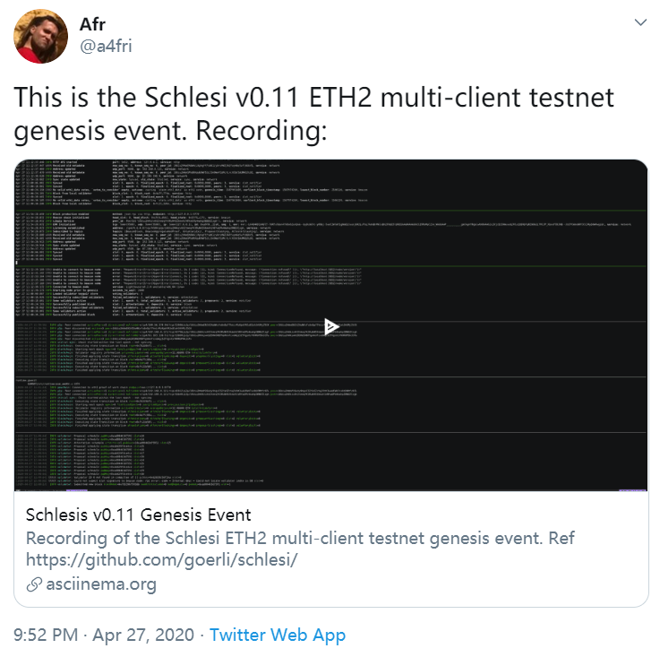 ETH 2.0多客户端测试网 Schlesi 现已上线