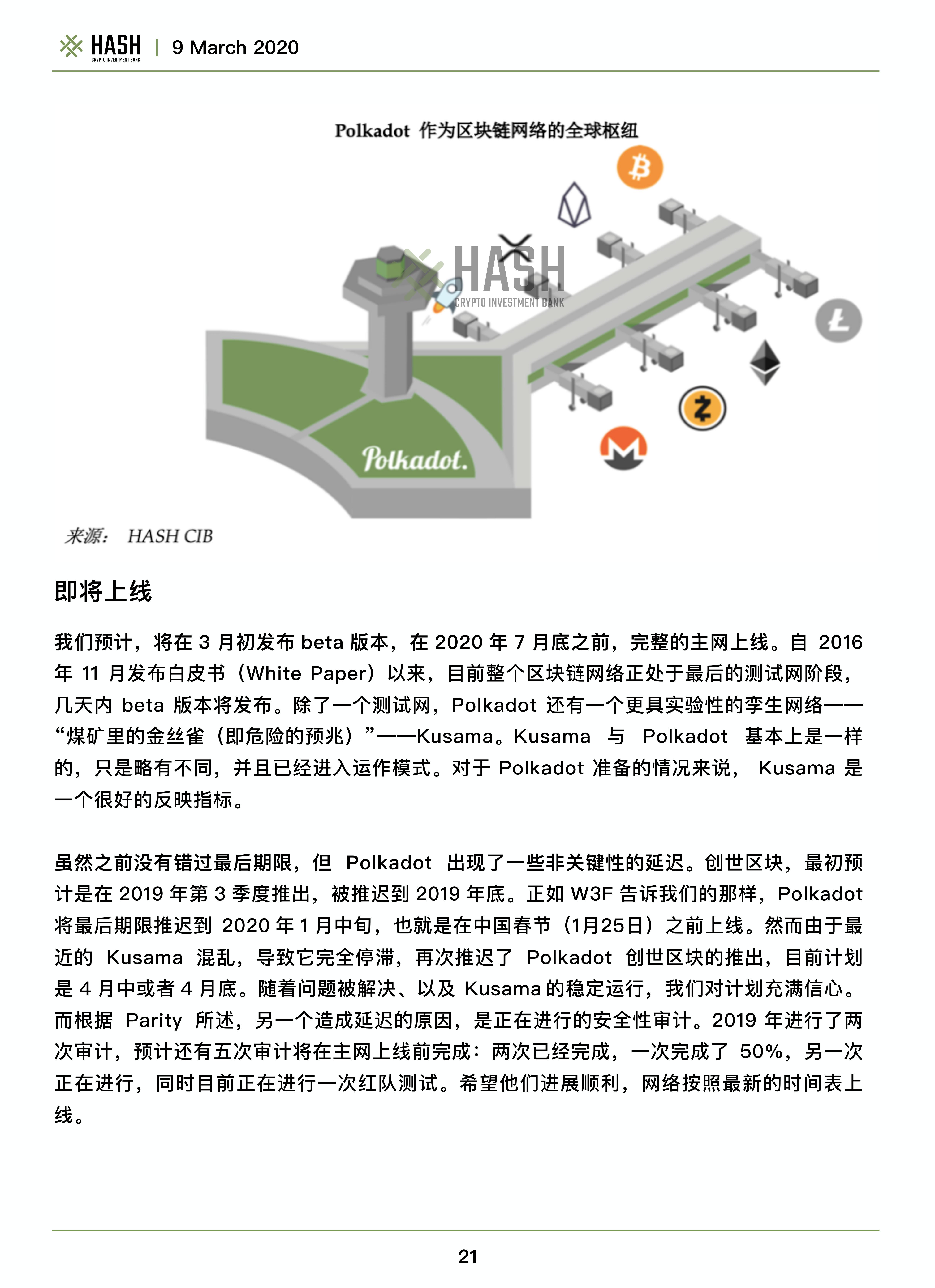 Hash CIB波卡研究报告——Polkadot值得期待吗？