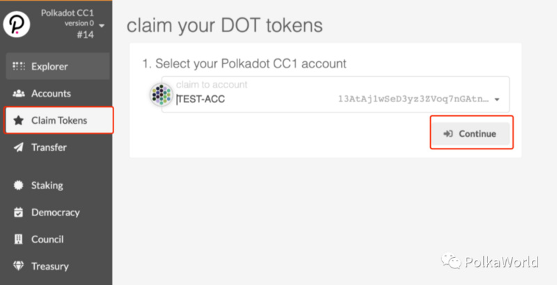 教程 | 如何在 Polkadot CC1 中映射并认领 DOT