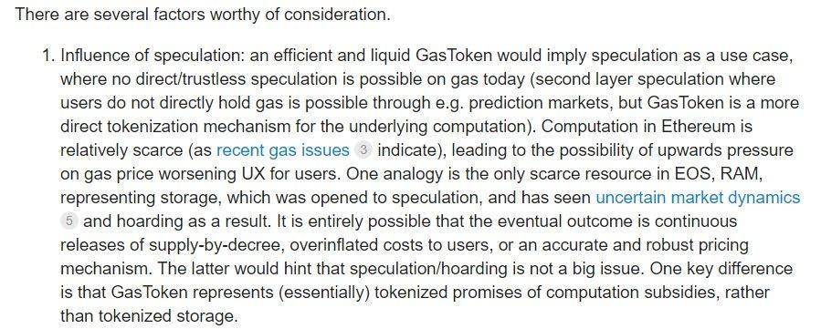Amber  ：Gas Tokens 价格或与以太坊链上资源成正向反馈