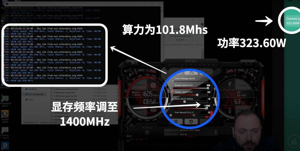抢不到的RTX3080挖矿效果怎么样?这位俄罗斯大神帮你测试好了