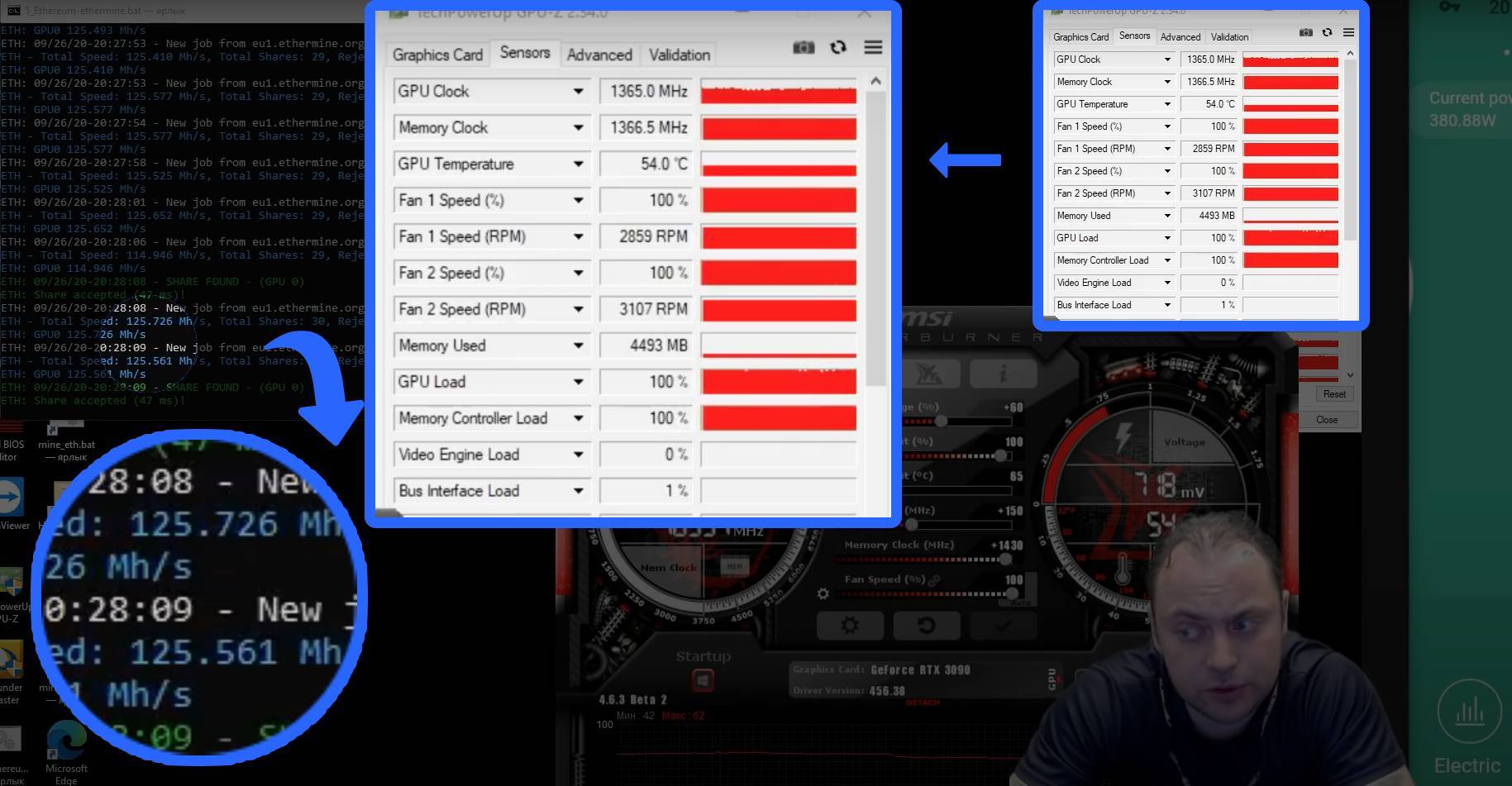 和RTX3080相比，NVIDIA新出的RTX3090在挖矿上有优势吗？
