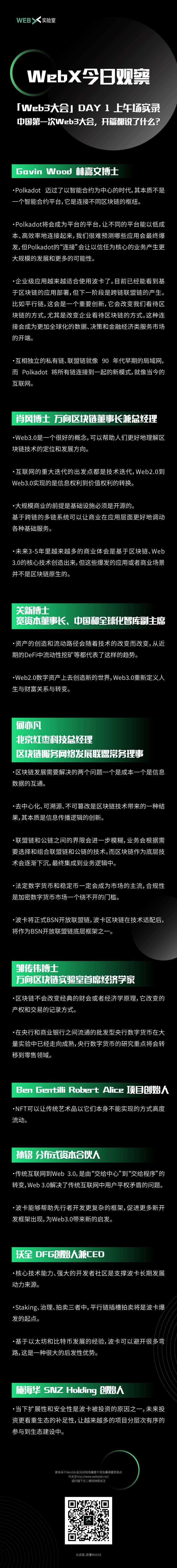 「Web3大会」首日精彩观点集锦