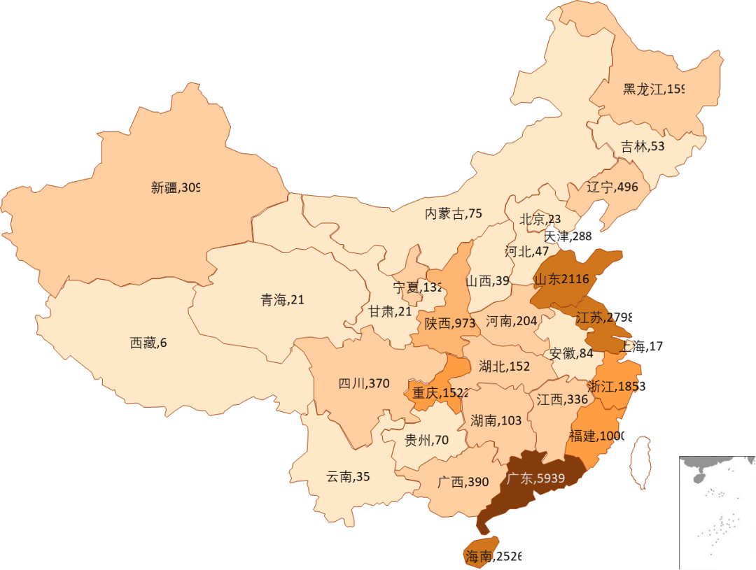 中国区块链企业发展普查报告2020:相关企业数突破6.4万,广东占四成