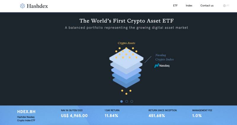 纳斯达克与Hashdex合作推出全球首个加密资产ETF