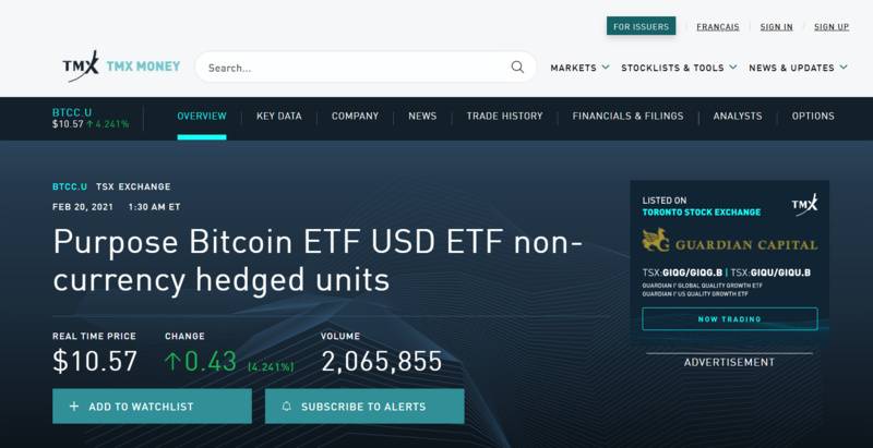 北美首只比特币EFT能量惊人,将为加密市场打开新天地