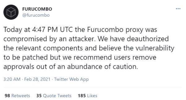 Furucombo 究竟为何会遭受攻击?慢雾拆解攻击细节