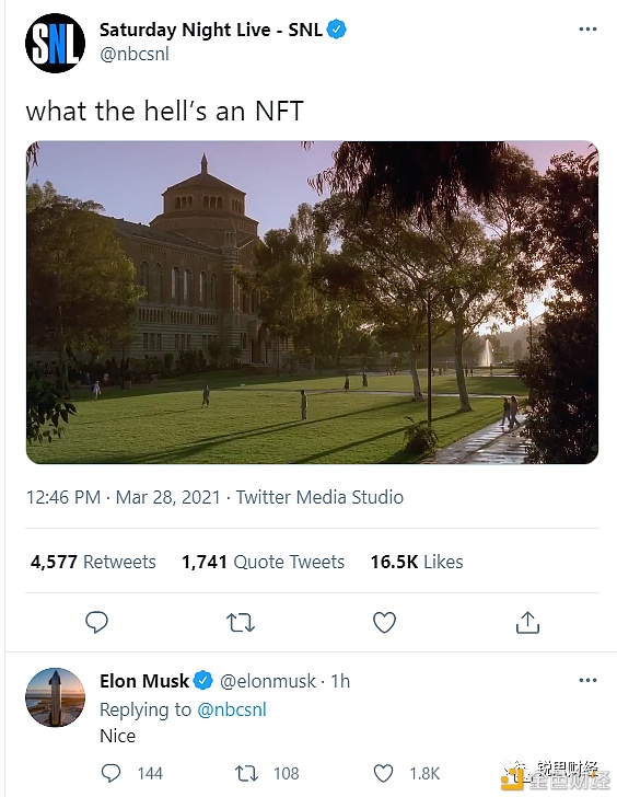 当马斯克给 NFT 点赞 他赞的是什么？
