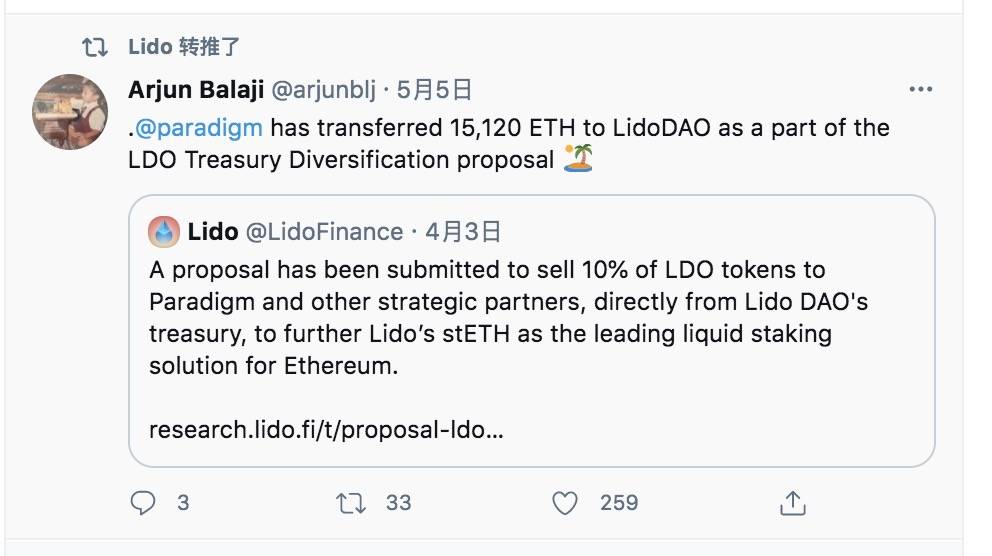 融资新闻 | Lido Finance完成7300万美元融资,Paradigm看上它了什么?