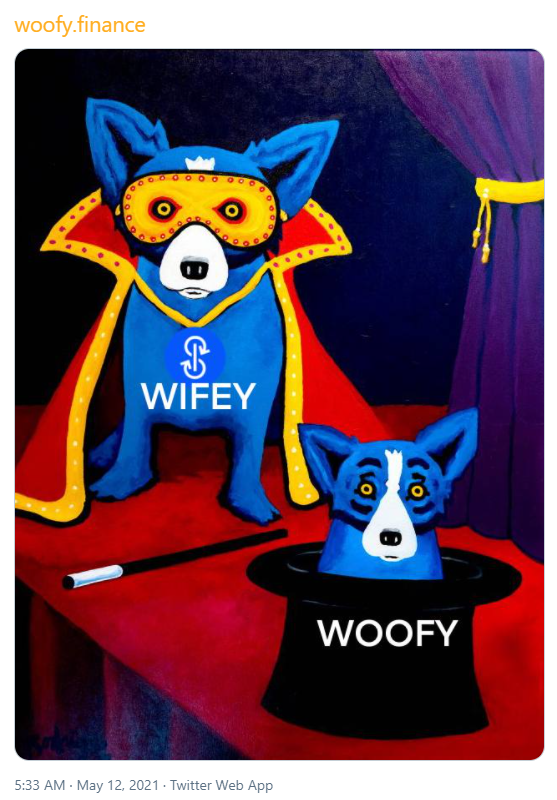 Yearn Finance推出“狗币”Woofy,YFI创下95000美元历史新高