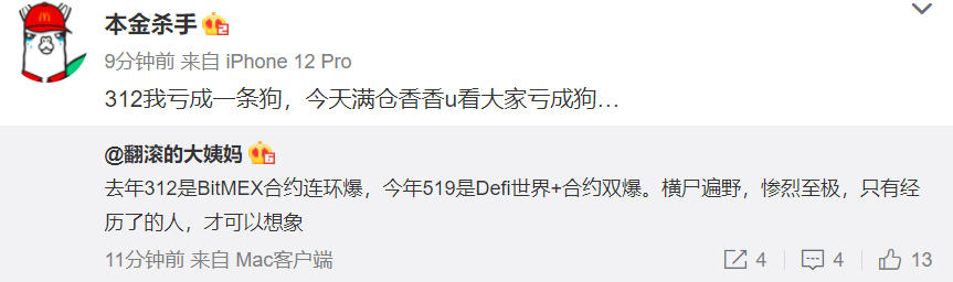 恐惧+绝望!加密货币全线崩盘,比特币最低28157美金