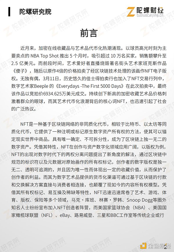 万字剖析NFT市场现状、应用案例和未来挑战
