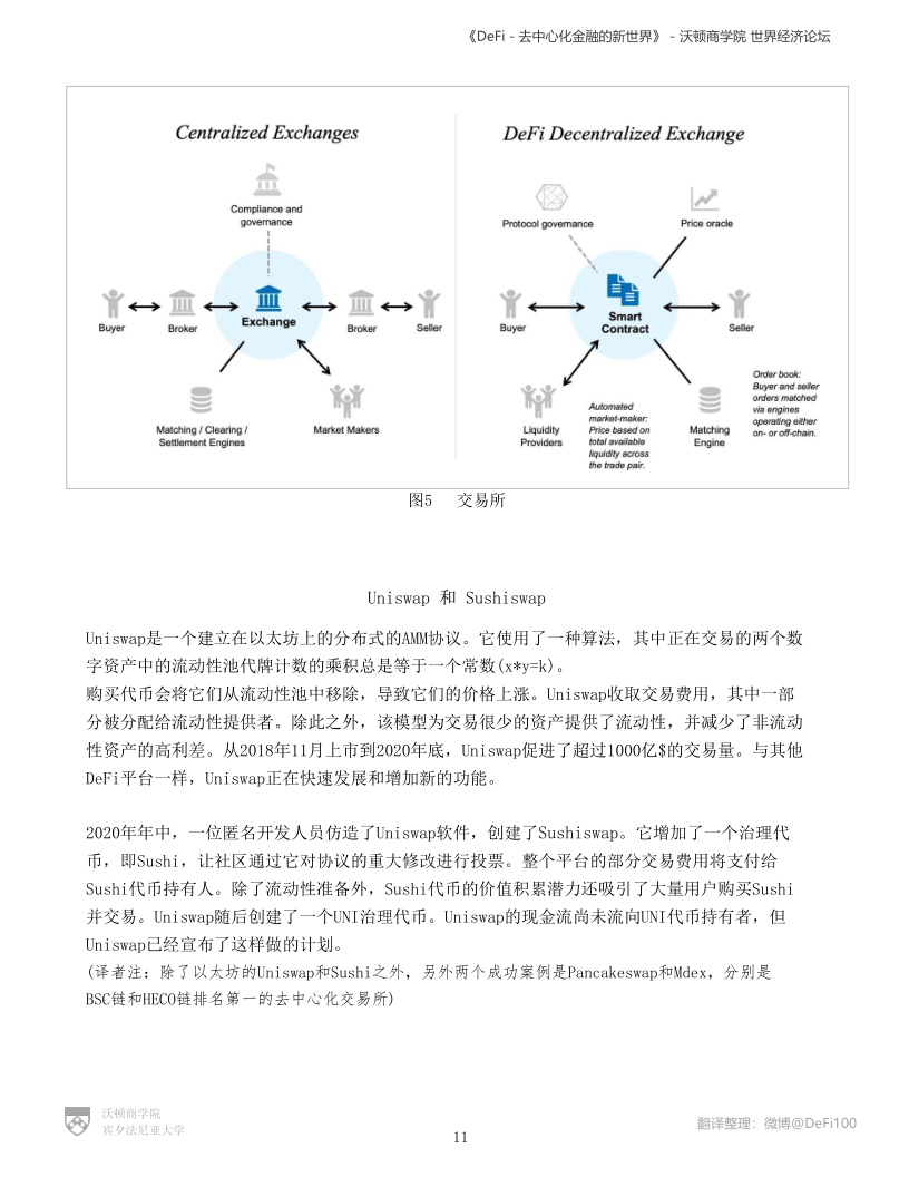 沃顿商学院与世界经济论坛联合发布DeFi报告:《DeFi-去中心化金融的新世界》