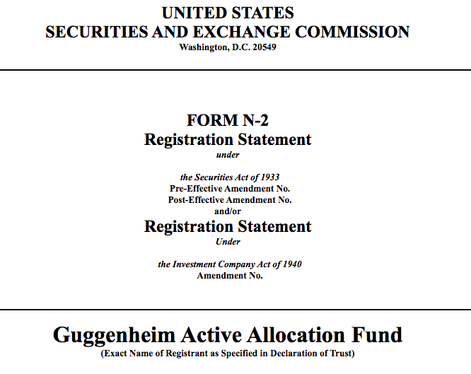 资管巨头Guggenheim向SEC提交新基金备案,或寻求加密投资敞口