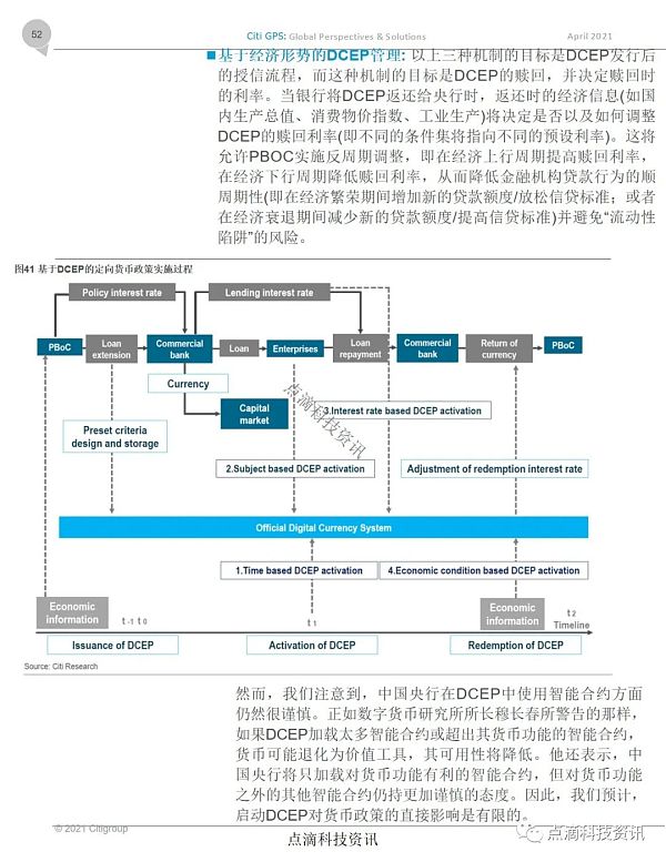 花旗：中国深度推进研究和试点DCEP 成为CBDC全球领导者