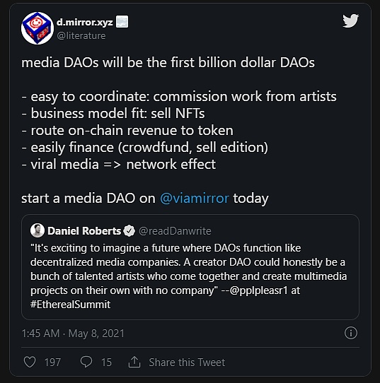 Social token与DAO思潮下微观经济体的崛起