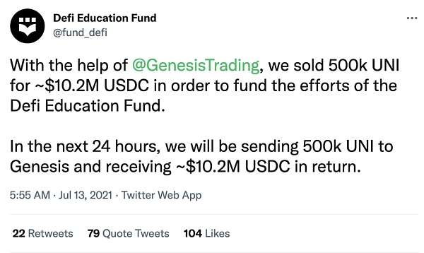 抛掉 50 万UNI 之后 DEF 终于有头像了.......