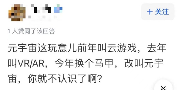 你怎么看元宇宙？