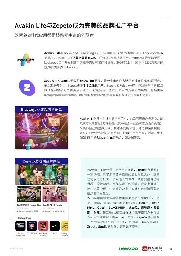 2021年元宇宙全球发展报告 看元宇宙未来发展空间
