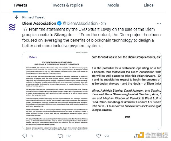 Meta稳定币项目Diem出售给Silvergate银行