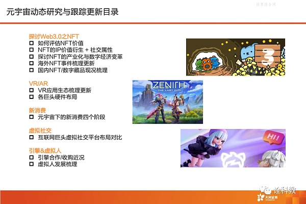 元宇宙动态研究与跟踪
