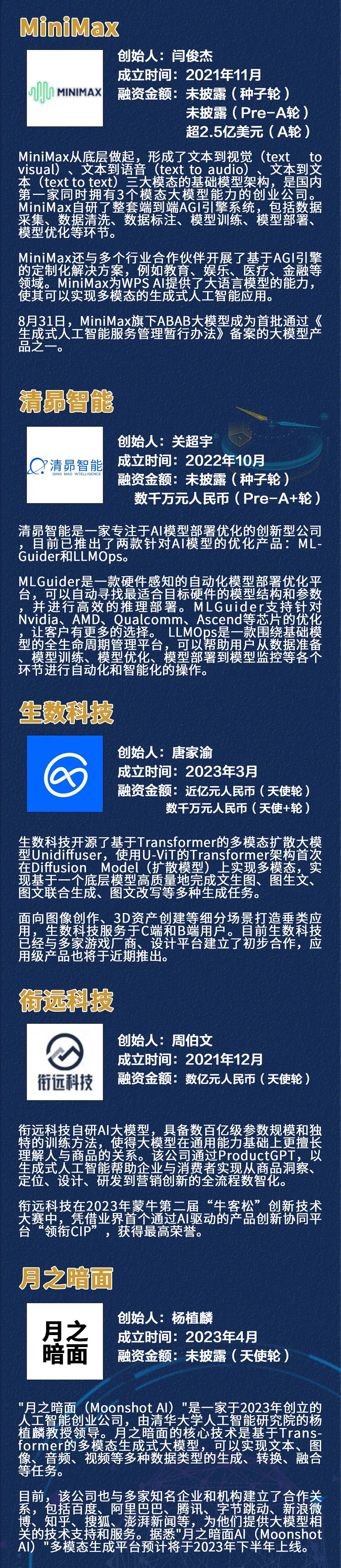 大模型创业红利吃到几成?一张图汇总大模型创业公司现状