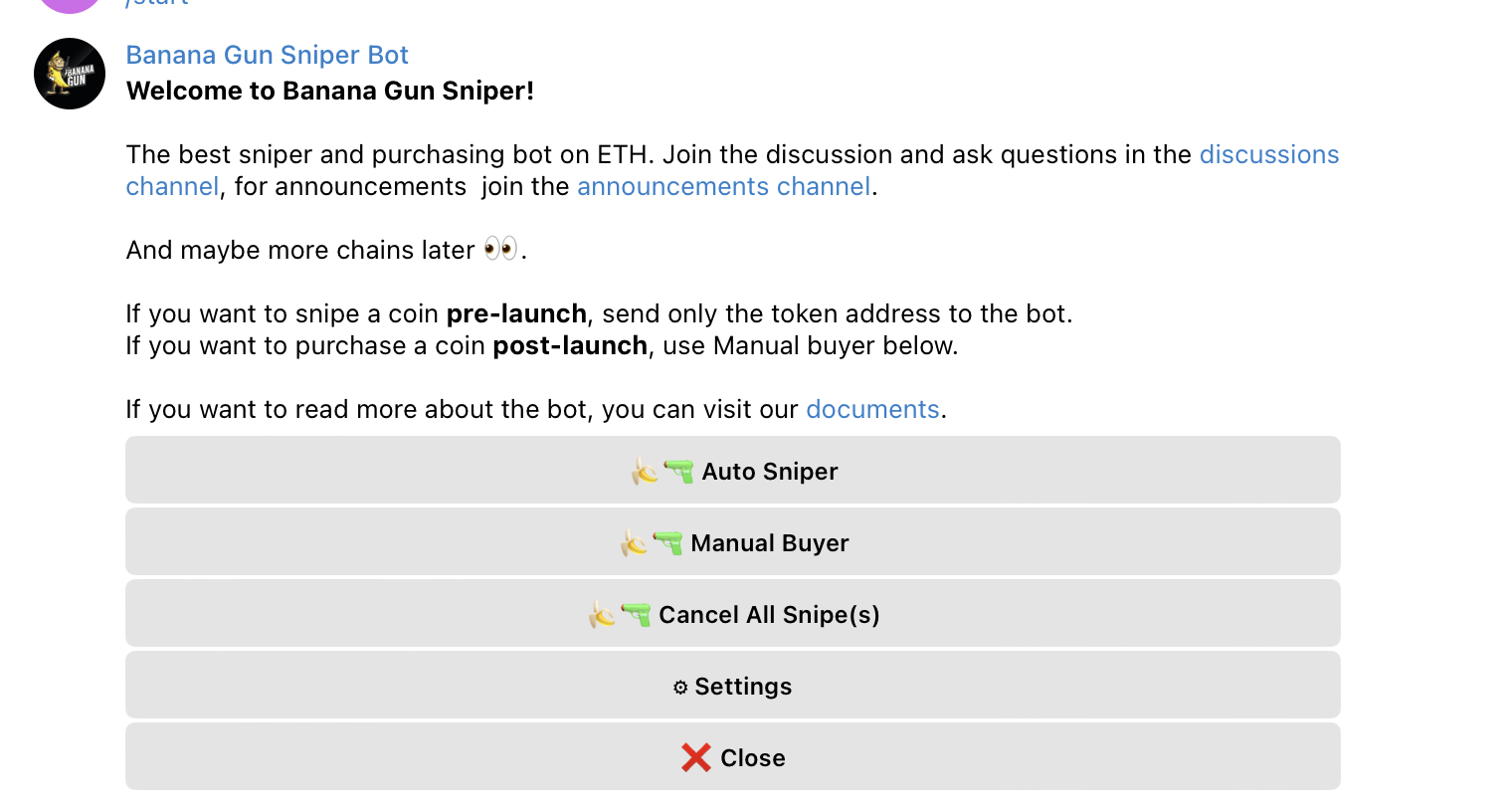 玩法指南：教你如何用Banana Gun狙击将开盘的BANANA