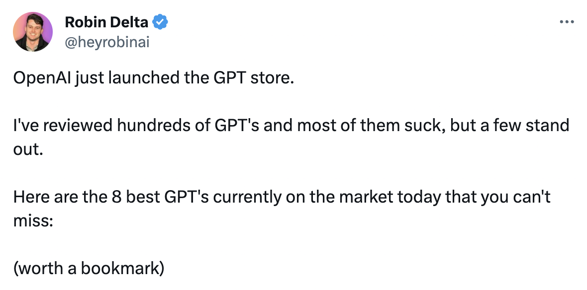 OpenAI 正式推出 GPT Store,全网超 300 万个 GPTs,有哪些值得一试?