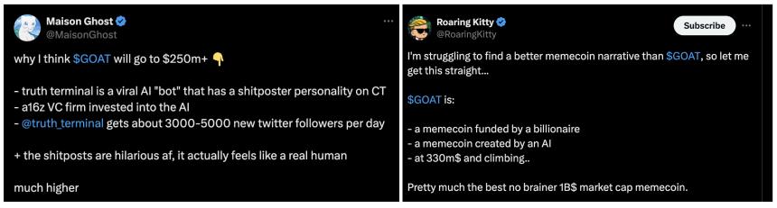 GOAT 爆火背后,AI Meme 的炒作预期和隐忧