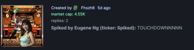 Degens已经在Pump上创建了以Eugene Ng为主题的Memecoins。好玩