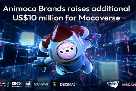 安拟集团为旗下Mocaverse完成1000万美元融资，OKX Ventures、CMCC Global、Hong Shan等参投