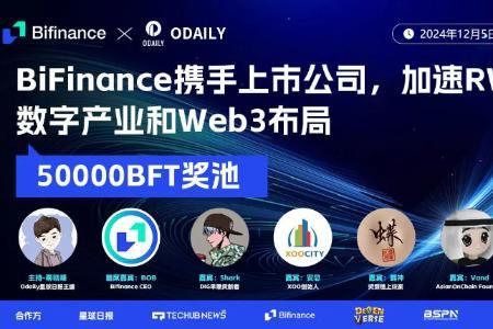 BiFinance币汇获鼎亿集团战略投资，宣布将在RWA领域进行深度整合