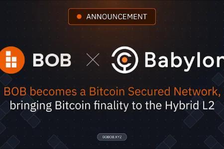 BOB与Babylon合作，将比特币最终确定性引入混合L2网络