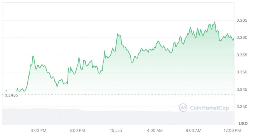 AI为2025年1月20日设定狗狗币(DOGE)价格