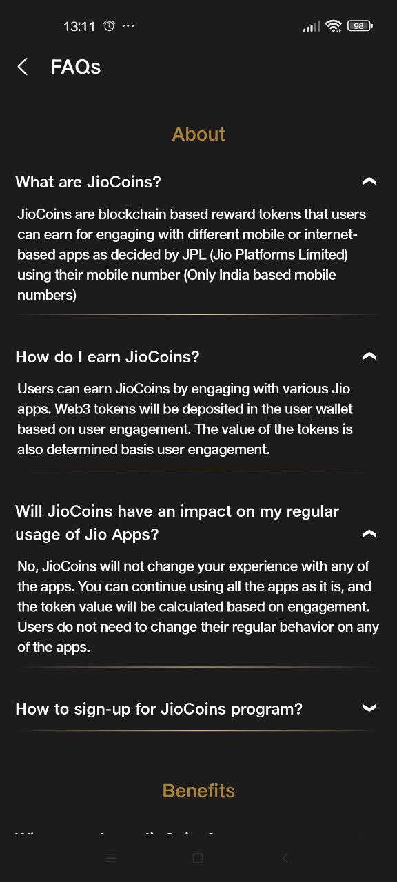 亿万富翁安巴尼的Reliance Jio在Polygon上推出JioCoin代币