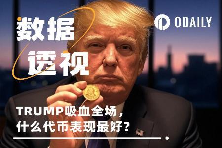 特朗普官方Meme代币TRUMP强势崛起，市场吸血效应下哪些代币逆势上涨？