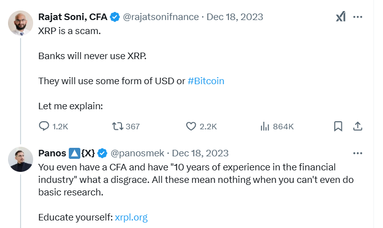 XRP Army reactions