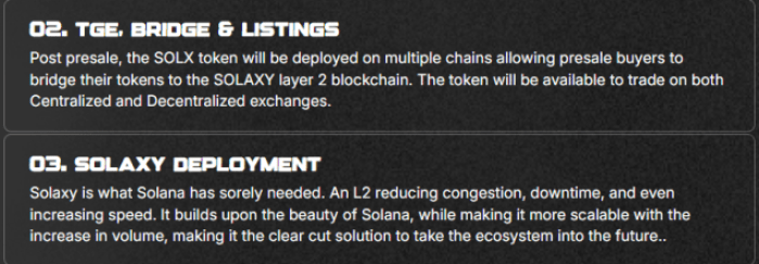 Solaxy Roadmap