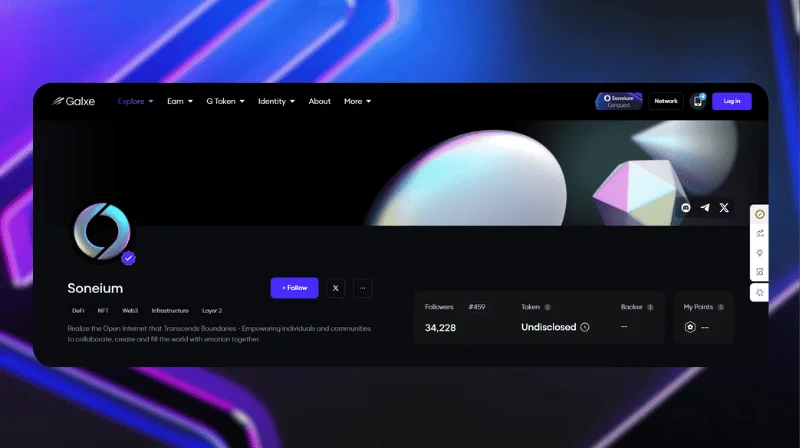 索尼推出Soneium Conquest计划，助力简化Web3入门体验