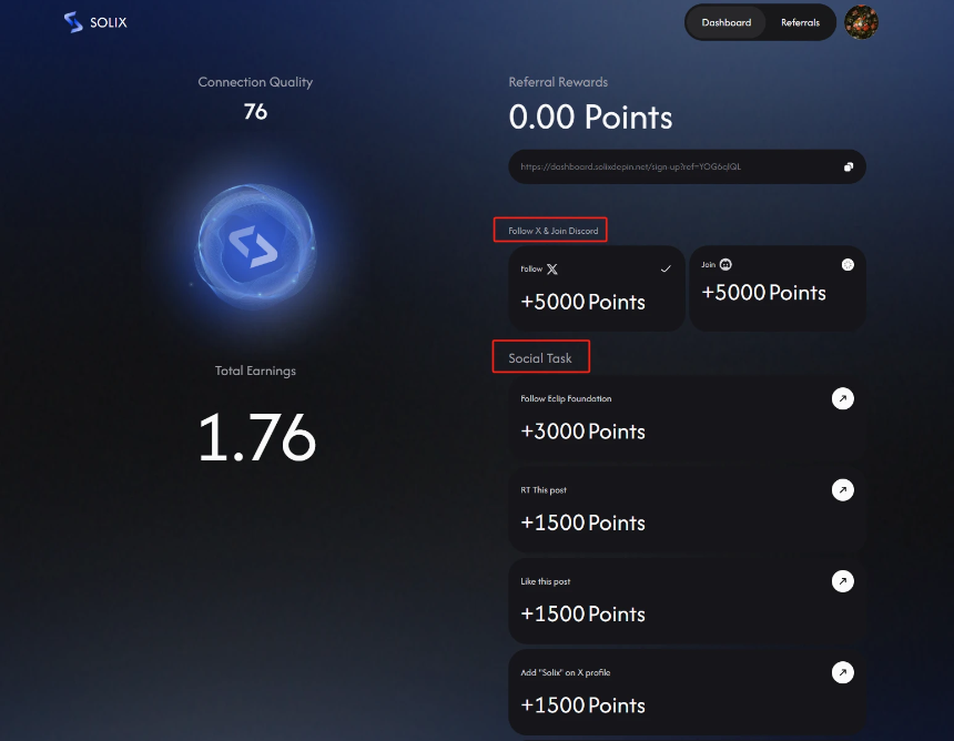 本周精选交互项目：Momentum主网交互、Solix挂机挖矿、Hana Network抽卡获积分