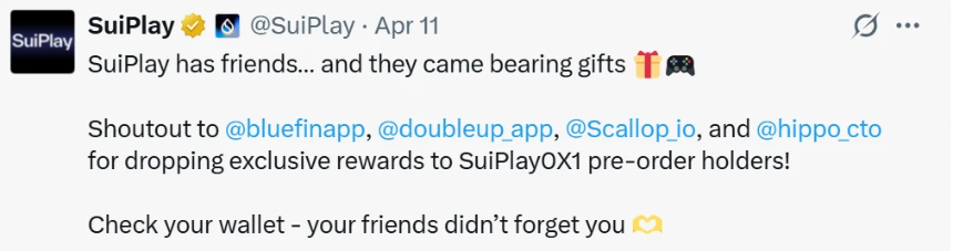 SuiPlay空投启动，Saga造富效应能在2025年再现吗？