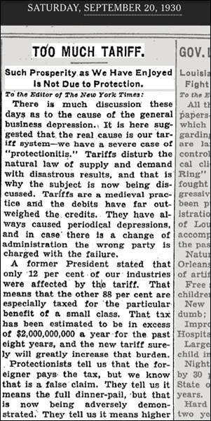 万字梳理美国关税往事：历史不会重演，但会抄袭