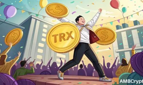 TRON突破100亿美元交易里程碑,TRX交易者分歧显现